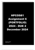 HED4807 Assignment 4 (COMPLETE ANSWERS) 2024 - DUE 9 October 2024 All correct answered |100% TRUSTED Complete, trusted solutions and explanations | Latest updated complete detailed quality answers solution |study guide 2024 | (5) five star rating |A+ grad