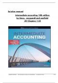 Solution manual  intermediate accounting 18th edition   by kieso,  weygandt and warfield  All Chapters 1-23