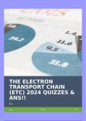 THE ELECTRON TRANSPORT CHAIN (ETC) 2024 QUIZZES & ANS!!