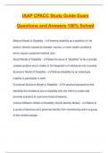 IAAP CPACC Study Guide Exam Questions and Answers 100% Solved