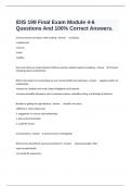  IDIS 199 Final Exam Module 4-6 Questions And 100% Correct Answers.