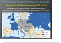 Samenvatting historische context Duitsland 1871-1945