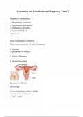 Adaptations and Complications of Pregnancy - Exam 2