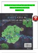 Test Bank - Karp's Cell and Molecular Biology, 9th Edition (Karp, 2020) Chapter 1-18 | All Chapters