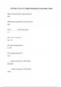 ATI Peds 3 Lect 1 Iv Fluids Dehydration Exam Study Guide