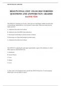 HESI PN FINAL EXIT  EXAM 2024 VERIFIED QUESTIONS AND ANSWERS NGN  GRADED A+(SOLVED)