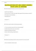 BLS/CPR QUESTIONS WITH 100% CORRECT ANSWERS | ESTUDY LATEST, ALL ANSWERED