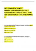   RCFE ADMINISTRATION TEST EXAM(ACTUAL EXAM) WITH CORRECT QUESTIONS AND ANSWERS LATEST 2024 – 2025 GOOD SCORE IS GUARANTEED GRADE A+ 