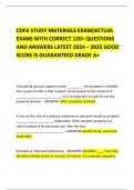 CDFA STUDY MATERIALS EXAM(ACTUAL EXAM) WITH CORRECT 120+ QUESTIONS AND ANSWERS LATEST 2024 – 2025 GOOD SCORE IS GUARANTEED GRADE A+ 