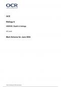 OCR AS Level Biology A Paper 2 JUNE 2024 MARK SCHEME