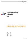 Portfolio Digitale media: content (Cijfer 9,5)