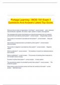  Portage Learning - BIOD 151 Exam 1 Questions And Answers Latest Top Score.