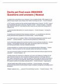 Davita pct final exam 2024/2025 Questions and answers | Newest