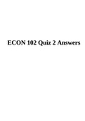 ECON 102 Quiz 2  Questions And Answers.