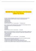 NDAEB Review Questions And Answers Latest Top Score.