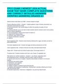 FPCC EXAM 2 NEWEST 2024 ACTUAL EXAM TEST BANK COMPLETE QUESTIONS AND CORRECT DETAILED ANSWERS (VERIFIED ANSWERS) GRADED A+ 