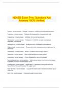 NDAEB Exam Prep Questions And Answers 100% Verified.