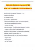 RMIN4000 EXAM BROWN #4 NOTES FOR THE EXAM with Complete Solutions