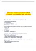 BIOS 252 Final Exam Practice Test Questions And Answers Well Illustrated.