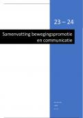 samenvatting bewegingspromotie en communicatie (11/20) 