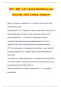 MKT 320F Unit 3 Exam Questions and Answers 100% Solved | Rated A+