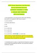 CCTC Exam Questions And Revised   Correct Detailed Answers   |ALREADY GRADED A+ PASS   >> BRAND NEW VERSION!  WITH RATIONALE 