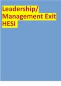 Leadership/ Management Exit HESI