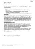 BIOS 251/BIOS251 Anatomy and Physiology I with Lab Week 1 Lab: Homeostatic Control: How does the human body keep itself in balance (2022/2023)