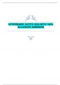 HYPERBARIC NOTES 2024 WITH 100%  ACCURATE ANSWERS 