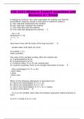 CSE 2221 Midterm Exam/9 questions and Answers A+ Rated