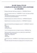 RAMP (Delta) EXAM  COMPLETE QUESTIONS AND ANSWERS  A+ GRADED 