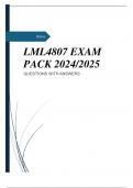 LML4807 EXAM PACK 2024/2025