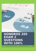 HONDROS 205 EXAM 2 QUESTIONS WITH 100% CORRECT!!