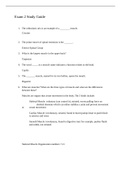 Florida International University ZOO 3731 Exam 2 Study Guide.