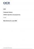 AQA A Level COMPUTER SCIENCE Paper 2 June 2024 Final Mark Scheme (H446_02)