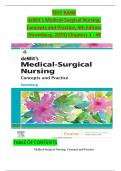 TEST BANK  deWit's Medical-Surgical Nursing,  Concepts and Practice, 4th Edition  (Stromberg, 2023) Chapters 1 - 49 