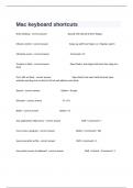  Mac keyboard shortcuts Complete Exam Questions And Correct Detailed Answers.