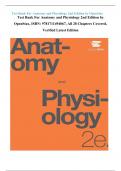 Test Bank For Anatomy and Physiology 2nd Edition by OpenStax, ISBN: 9781711494067, All 28 Chapters Covered, Verified Latest Edition