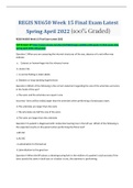 REGIS NU650 Week 15 Final Exam Latest Spring April 2022 (100% Graded)