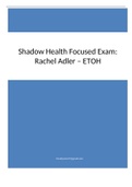 Shadow Health Focused Exam: Rachel Adler – ETOH