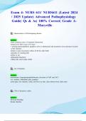 Exam 1,Exam 2,Exam 3 & Exam 4: NURS 611/ NURS611 (Latest 2024/ 2025 Updates STUDY BUNDLE PACKAGE WITH SOLUTIONS) Advanced Pathophysiology | Qs & As| Grade A| 100% Correct (Verified Answers)