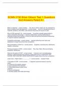 SCMN 2150 Brian Gibson Test 1 Questions And Answers Rated A+.