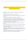  SCMN 2150 Questions And Answers 100% Guaranteed Success.