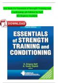 Test Bank for Essentials of Strength Training and Conditioning 4th Edition by HAFF All Chapters Completed A+ Guide  ISBN:9781492501626 Newest Edition 2024 Instant Pdf Download