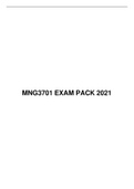 MNG 3701 EXAM PACK 2021, UNISA