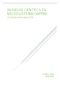 samenvatting genetica en neuro 1ste bach ortho HoGent 