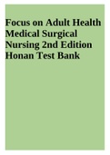 Focus on Adult Health Medical Surgical Nursing 2nd Edition Honan Test Bank