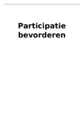 Verslag participatie bevorderen. Cijfer:7,8