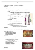 Samenvatting Parodontologie 