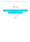 NR 442 COMMUNITY HEALTH NURSING EXAM 1